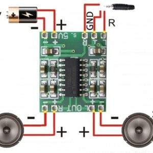 ماژول آمپلی فایر 2x3W کلاس D با تراشه PAM8403